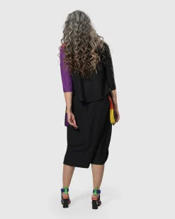 Tekbika Colorblock Crop Cardigan Jacket, Multi