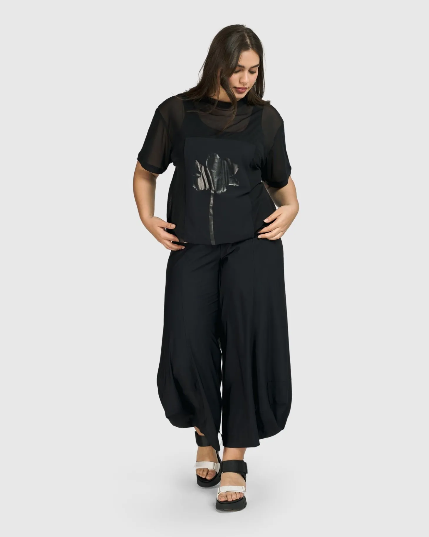 Tekbika Edith Mesh Tee, Flower