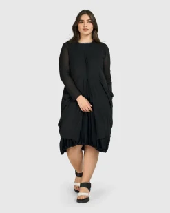 Tekbika Essential Draped Cocoon Jacket, Mesh