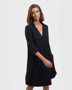 Tekbika Popover Dress, Black