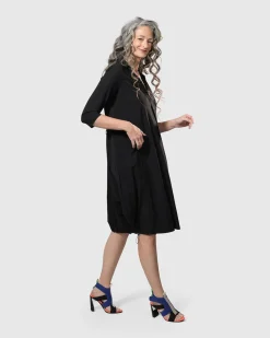 Tekbika Popover Dress, Black