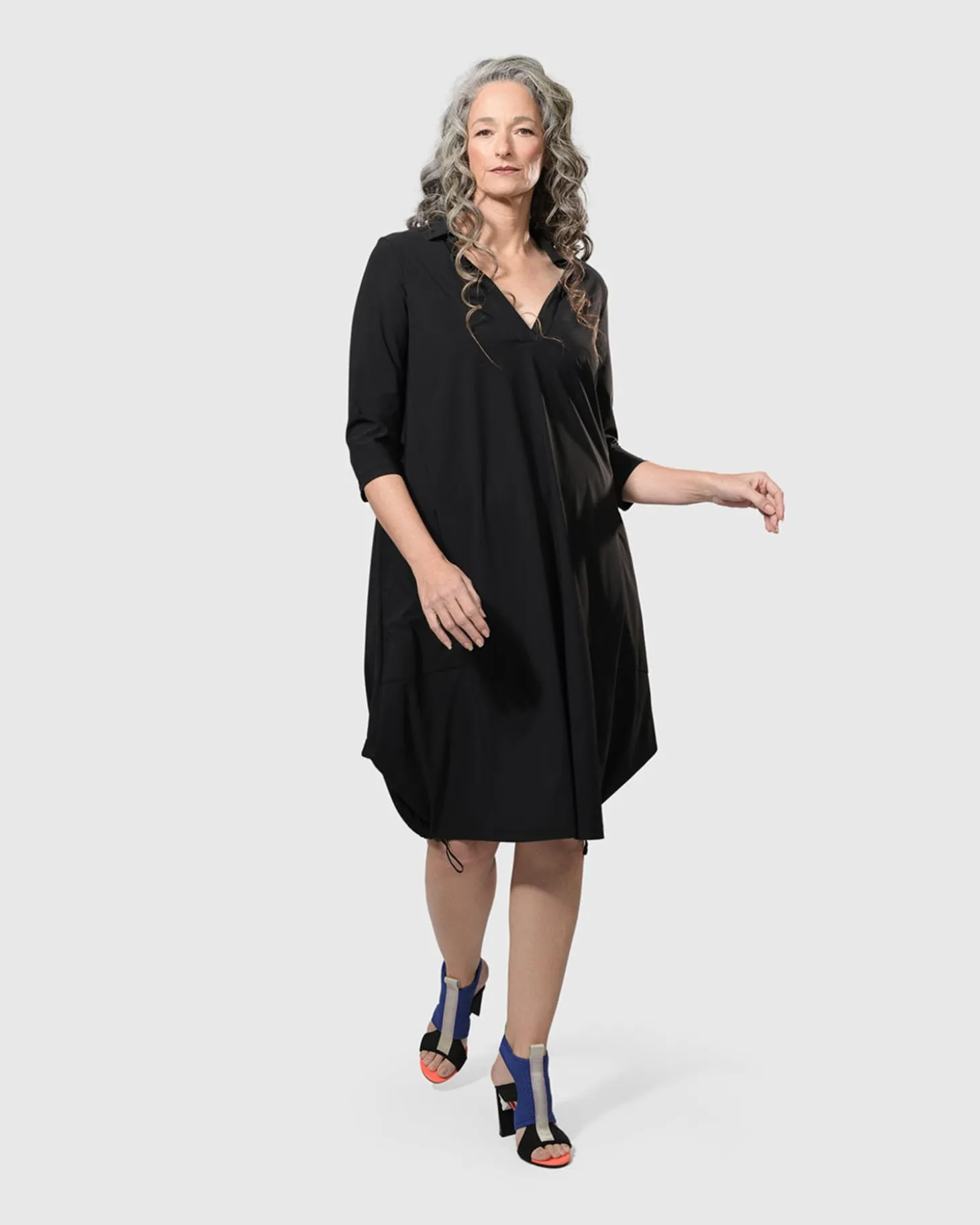 Tekbika Popover Dress, Black
