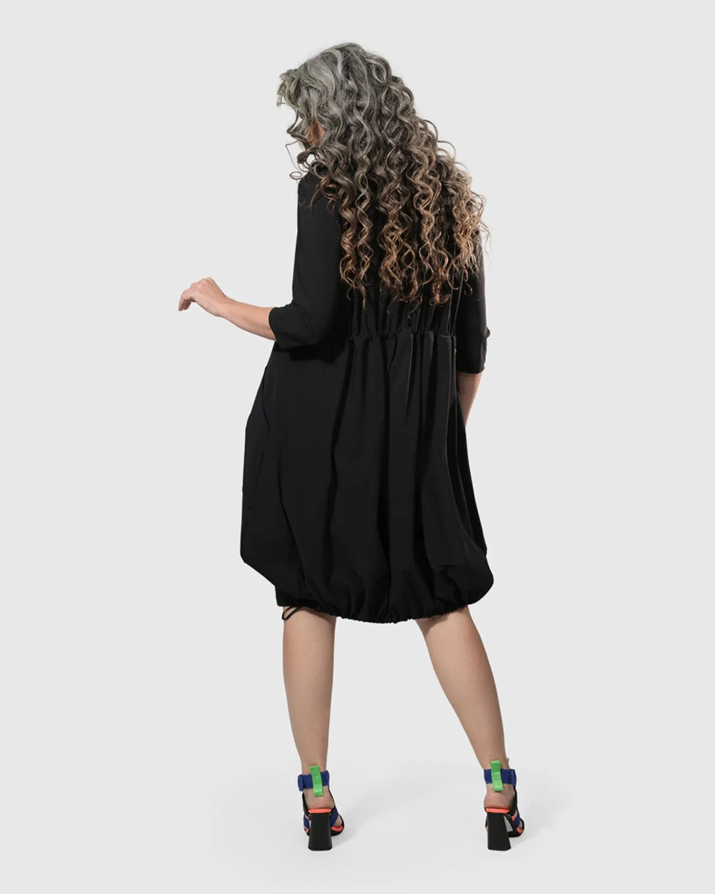 Tekbika Popover Dress, Black