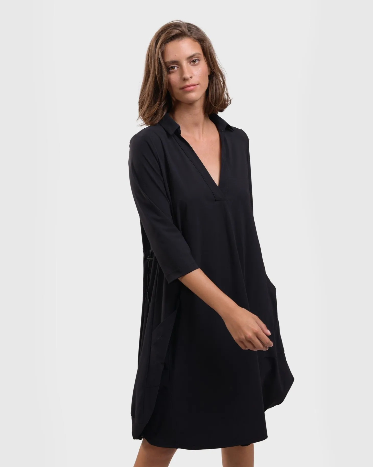 Tekbika Popover Dress, Black
