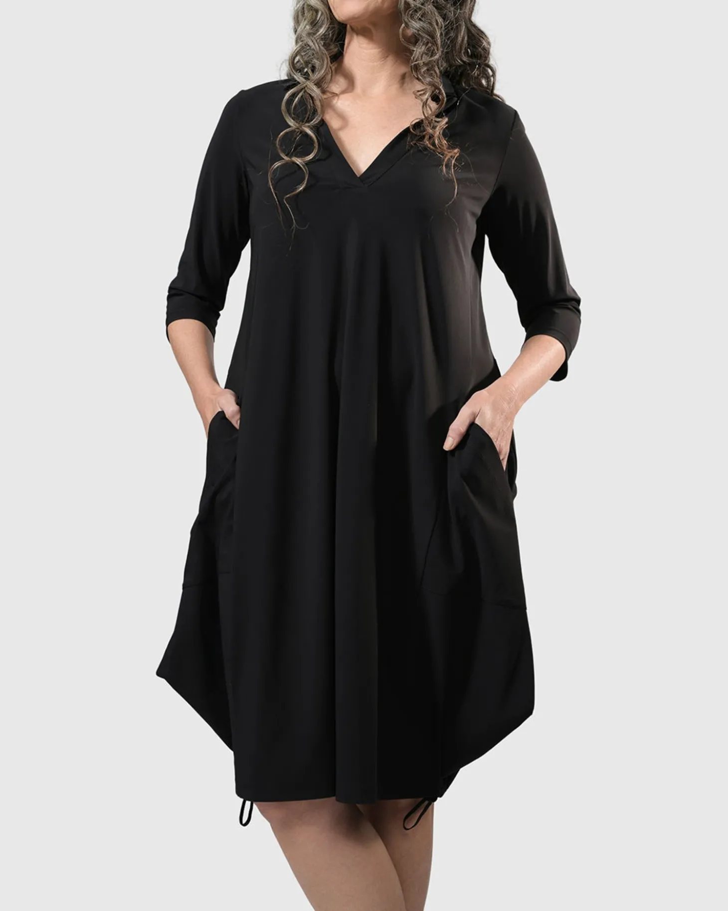 Tekbika Popover Dress, Black
