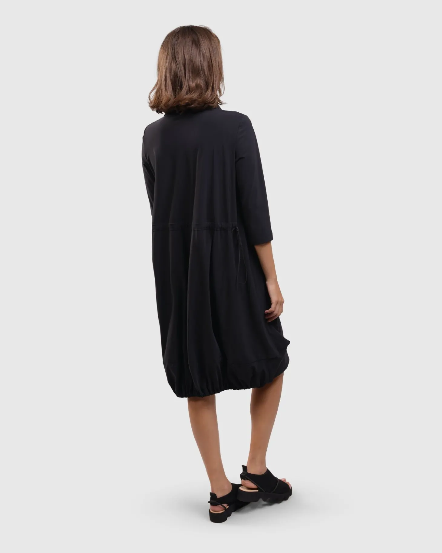 Tekbika Popover Dress, Black