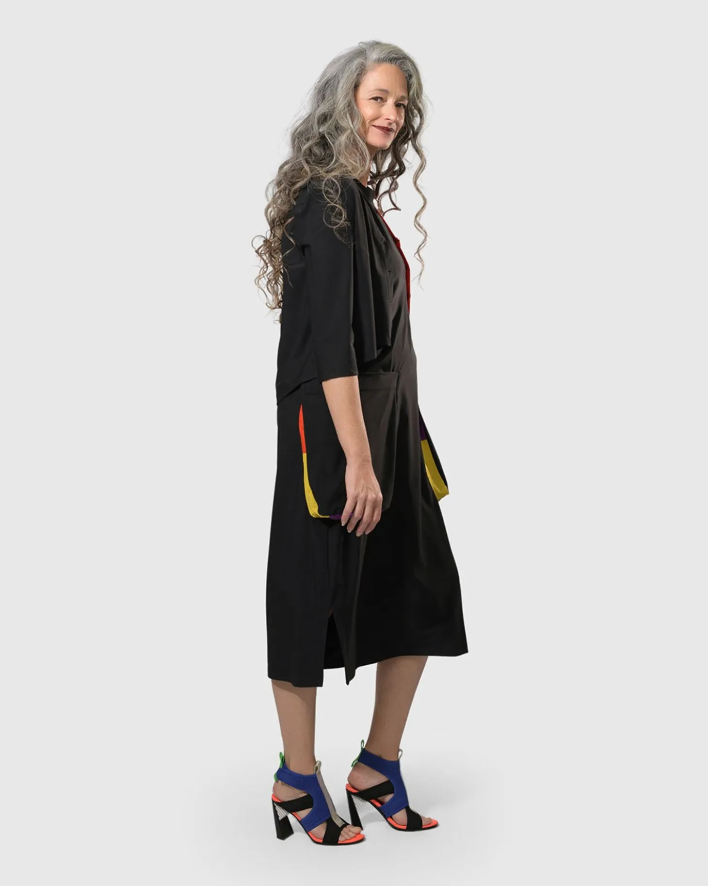 Tekbika Poppy Sleeveless Pocket Dress, Multi