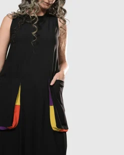 Tekbika Poppy Sleeveless Pocket Dress, Multi
