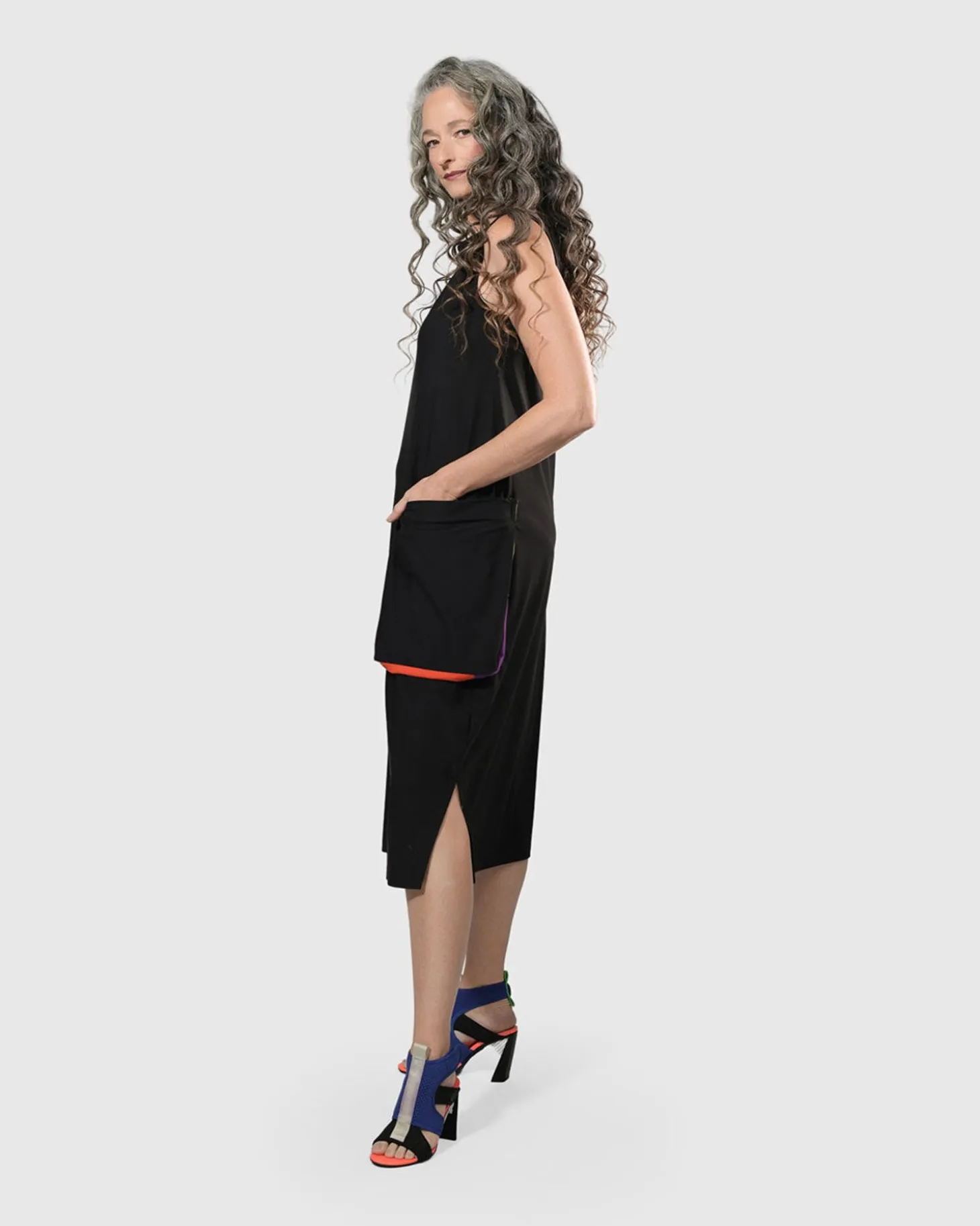Tekbika Poppy Sleeveless Pocket Dress, Multi