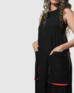 Tekbika Poppy Sleeveless Pocket Dress, Multi