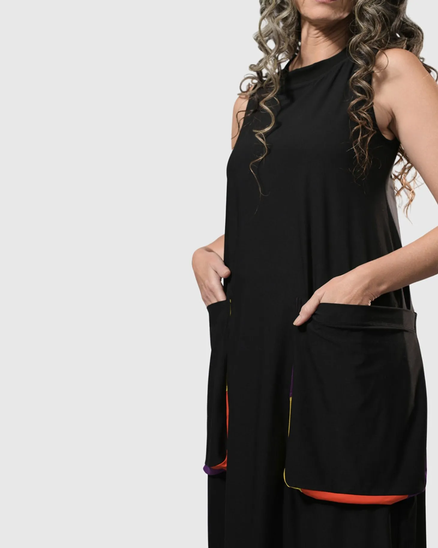 Tekbika Poppy Sleeveless Pocket Dress, Multi
