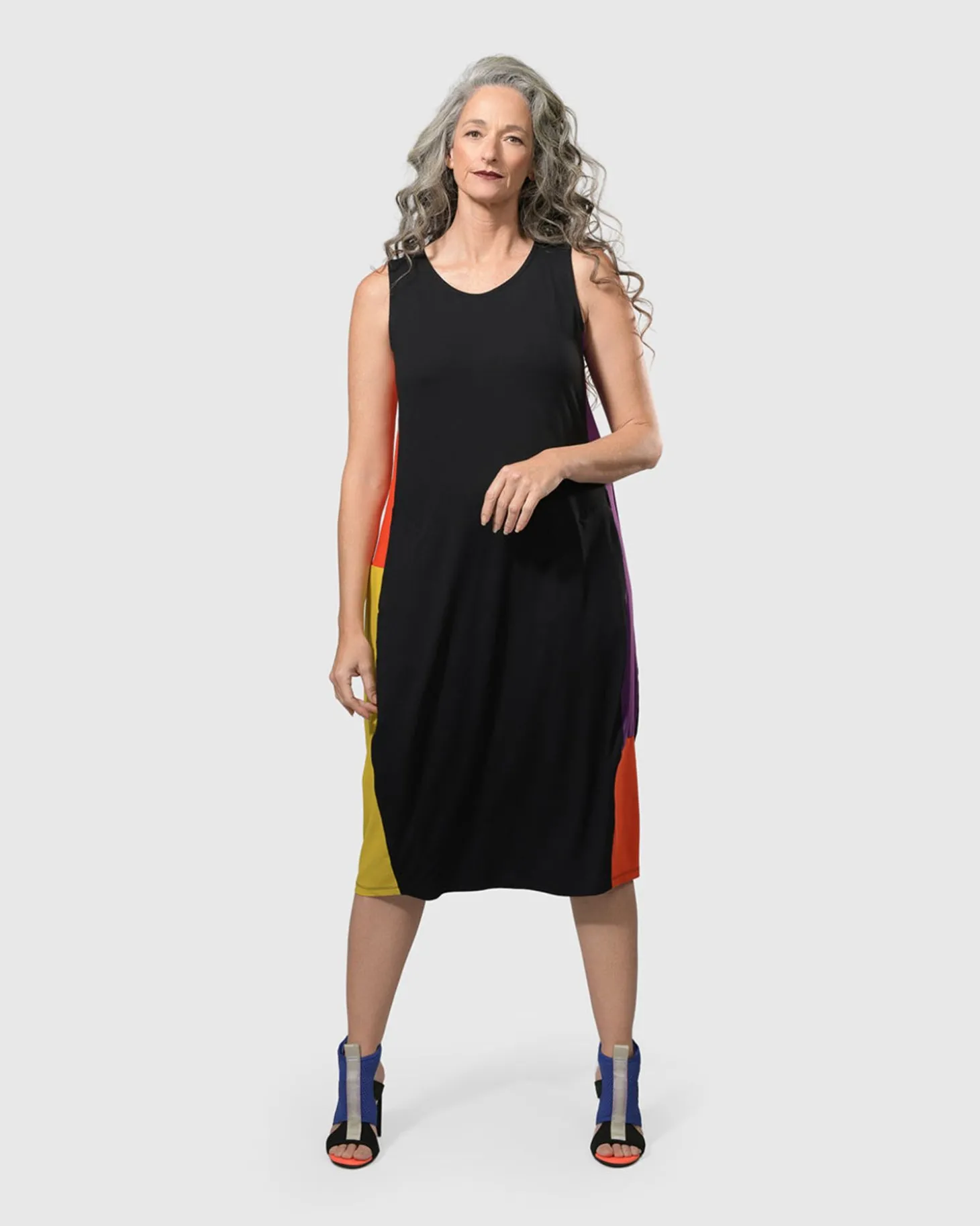 Tekbika Sarah Sleeveless Cocoon Dress, Multi