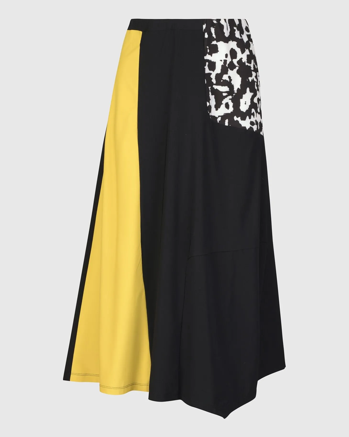 Tekbika Swing Maxi Skirt, Yellow/Print