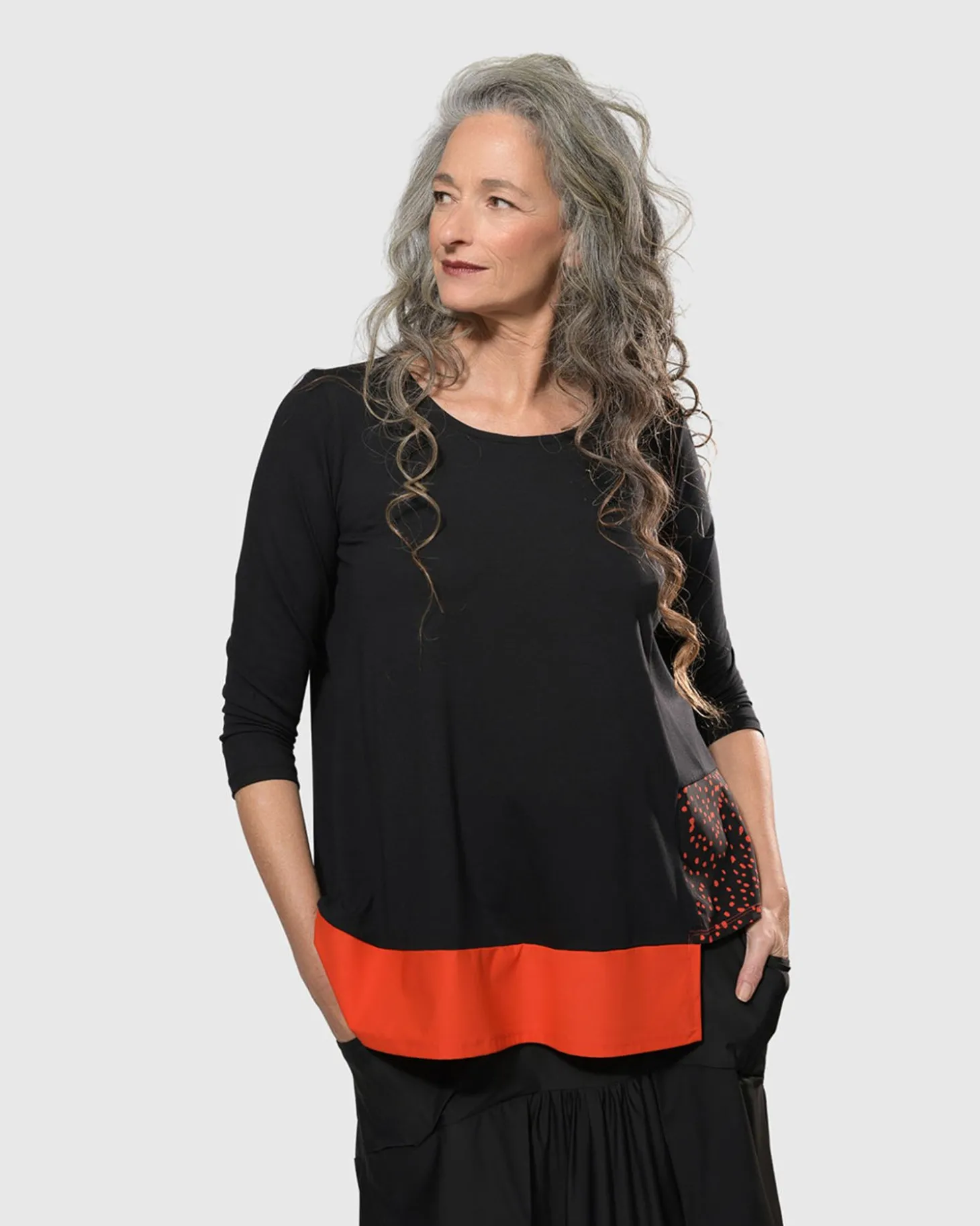 Tekbika Victoria Tunic Top, Flame