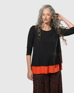 Tekbika Victoria Tunic Top, Flame