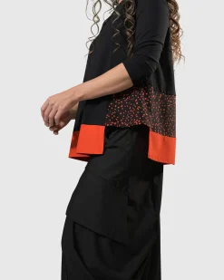 Tekbika Victoria Tunic Top, Flame