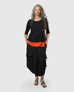 Tekbika Victoria Tunic Top, Flame