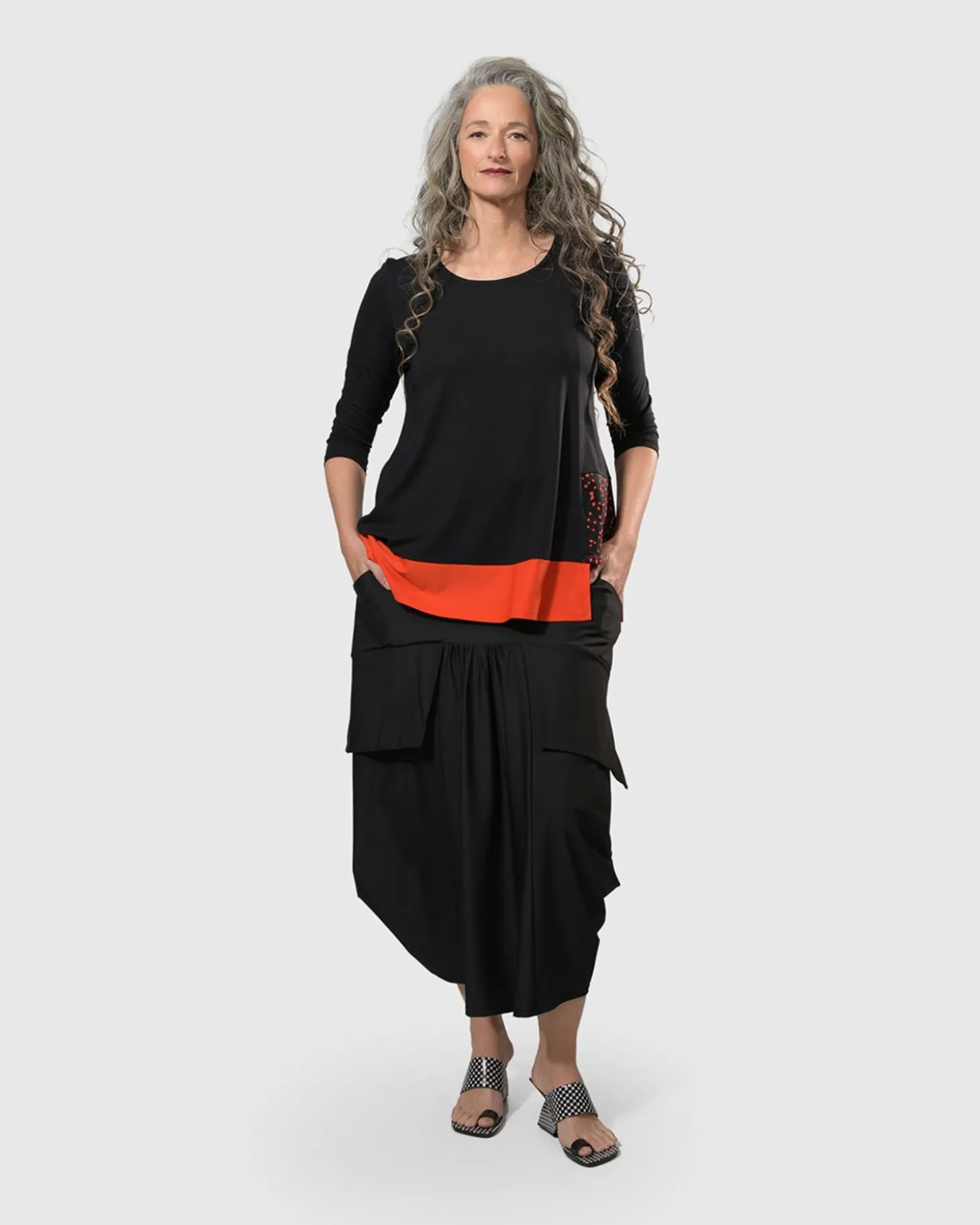 Tekbika Victoria Tunic Top, Flame