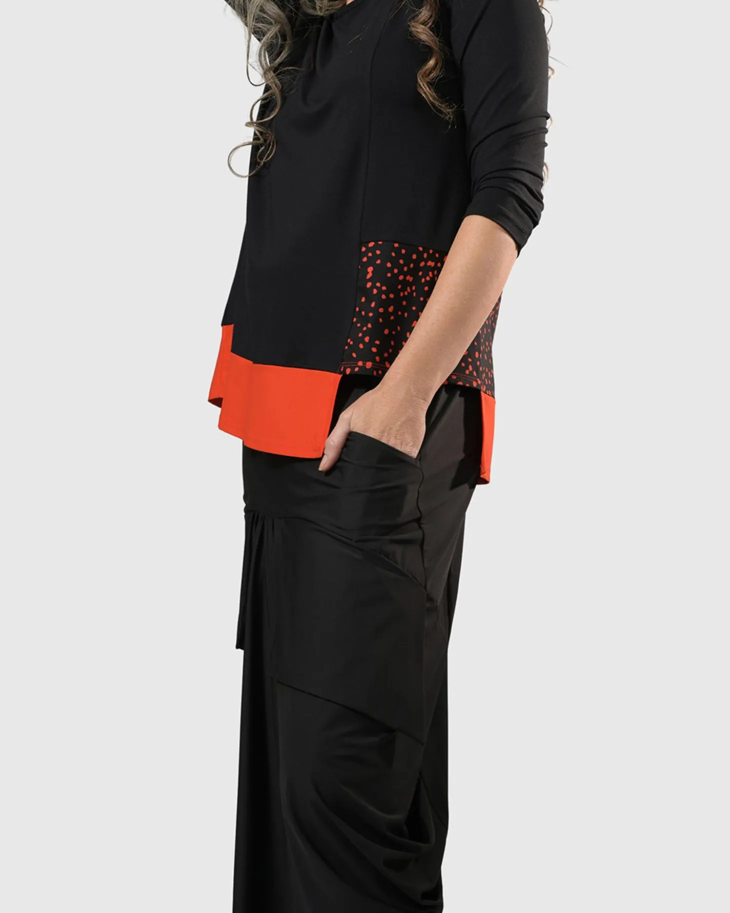 Tekbika Victoria Tunic Top, Flame