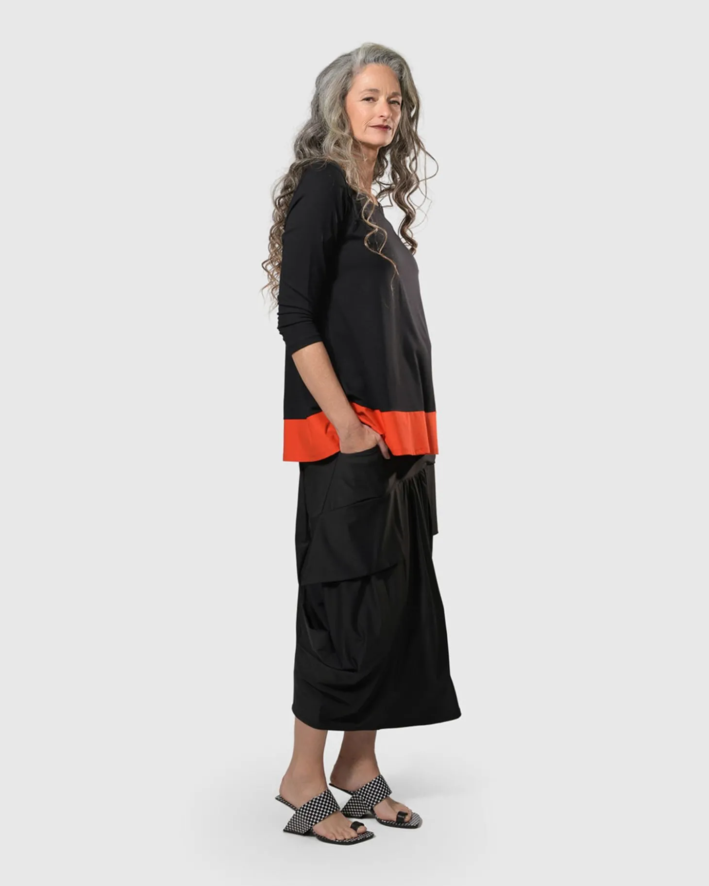 Tekbika Victoria Tunic Top, Flame