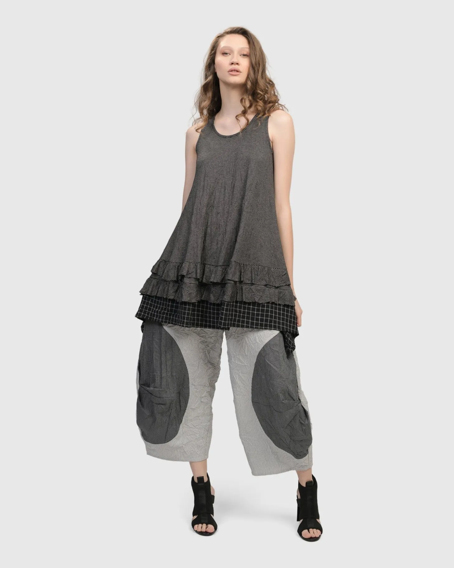 Thalia Sleeveless Tunic Top, Mix
