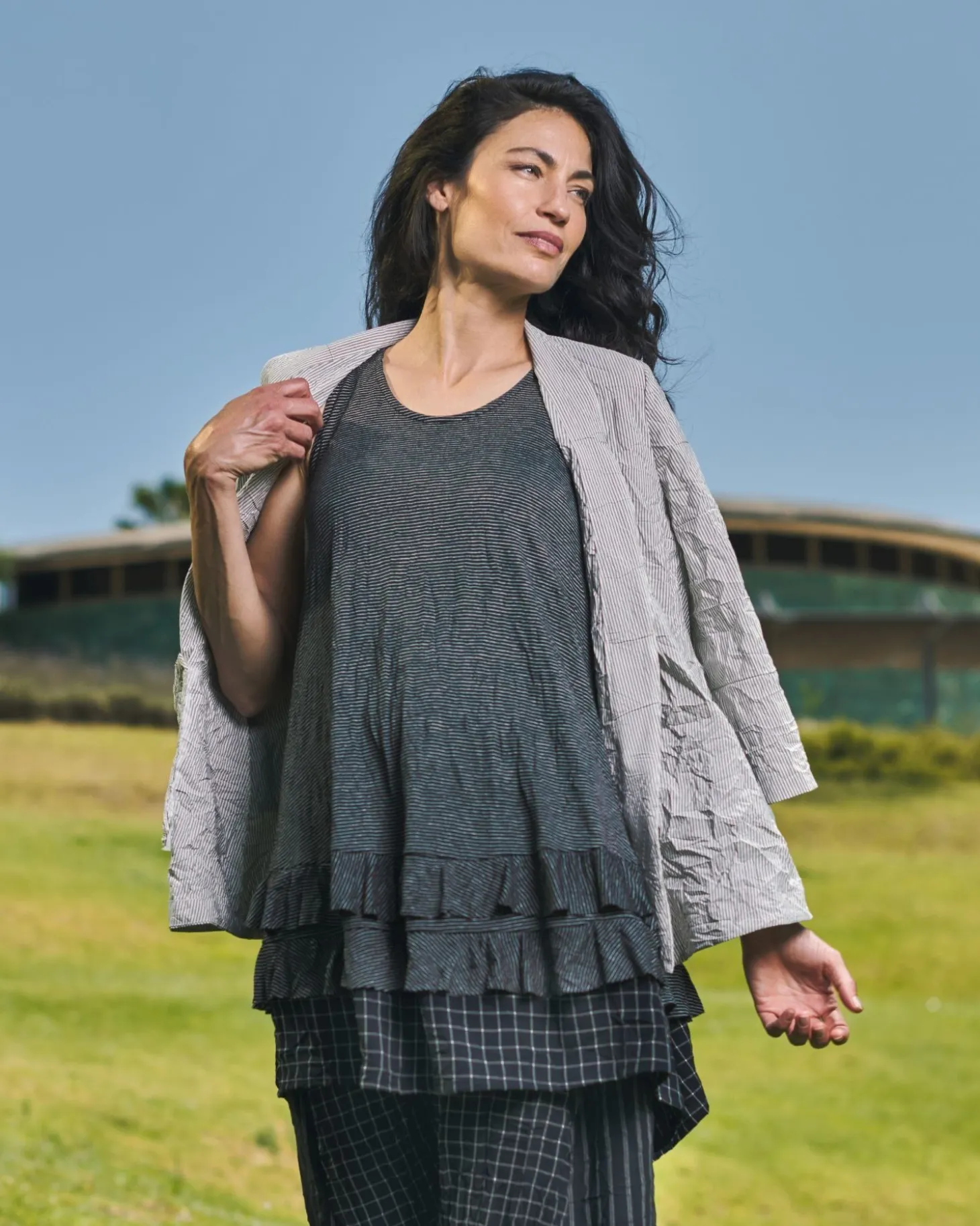 Thalia Sleeveless Tunic Top, Mix