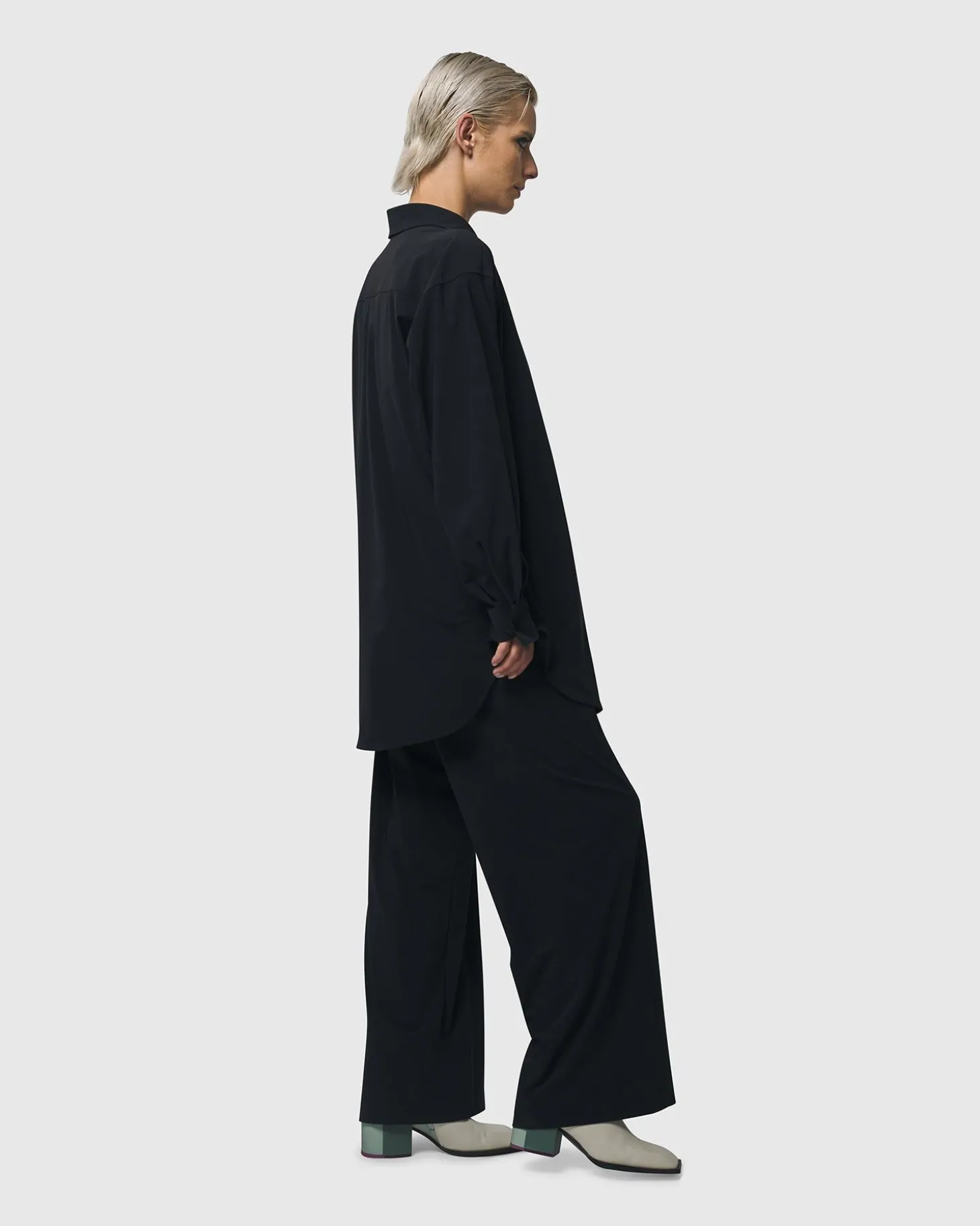 Trinity Button Down Shirt, Black
