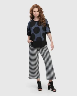 Urban Angelica Dots Tee, Navy