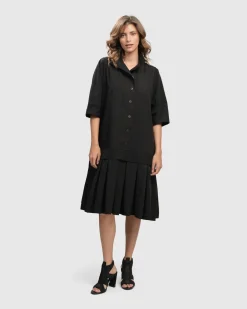 Urban Astor Shirt Dress, Black