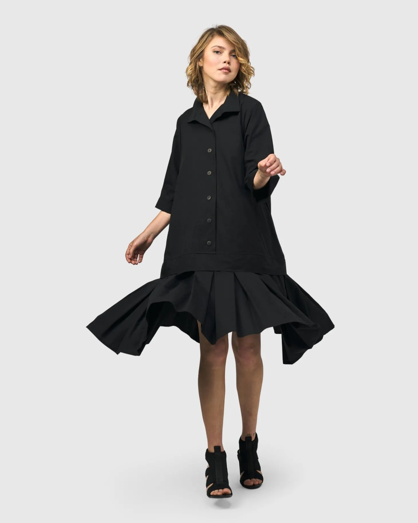 Urban Astor Shirt Dress, Black