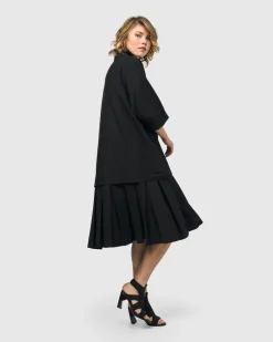 Urban Astor Shirt Dress, Black