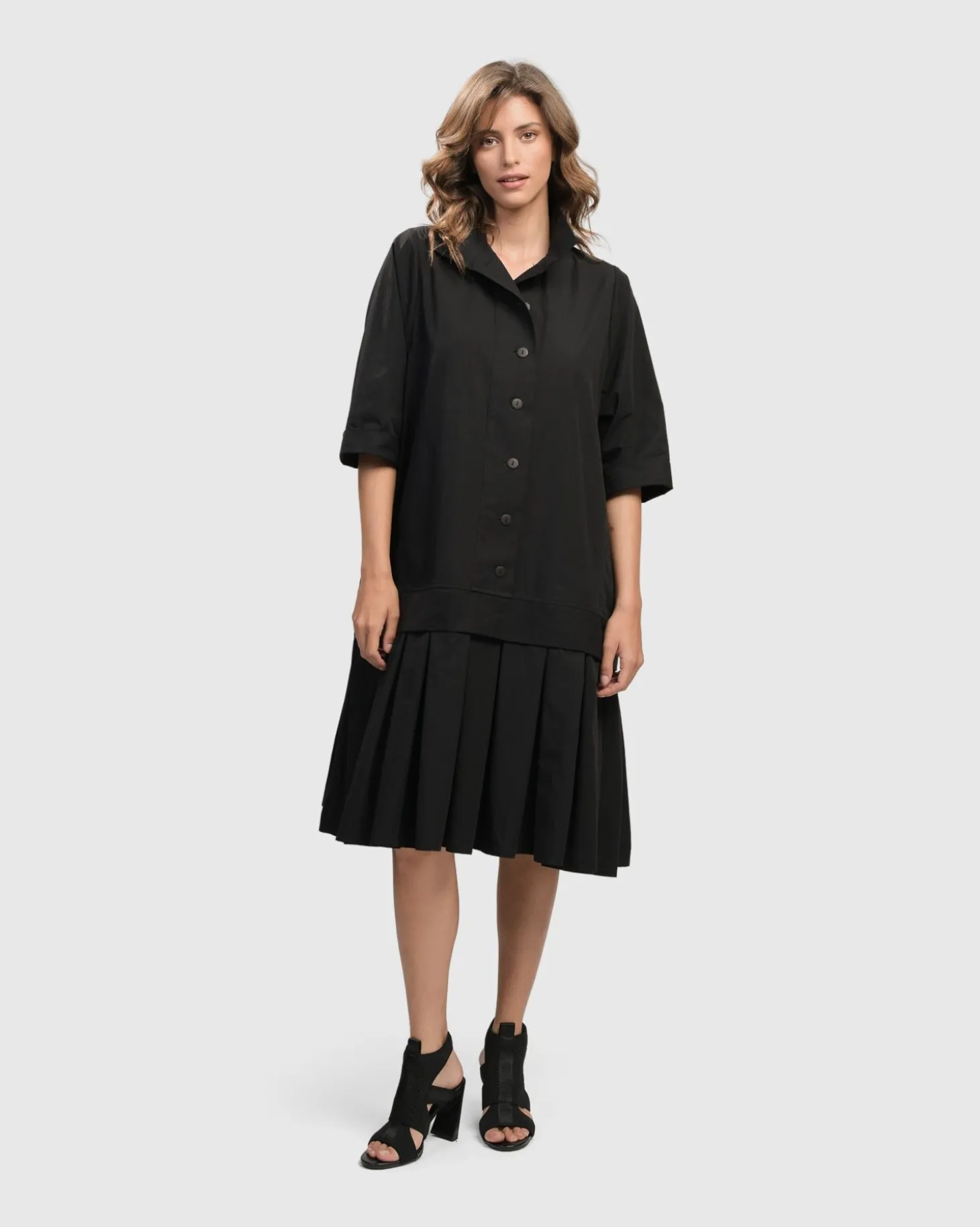 Urban Astor Shirt Dress, Black
