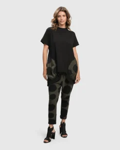 Urban Bells Tunic Top, Khaki