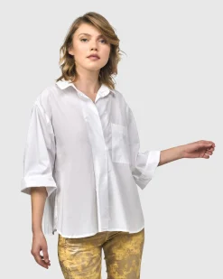 Urban Chloe A-Line Blouse, White