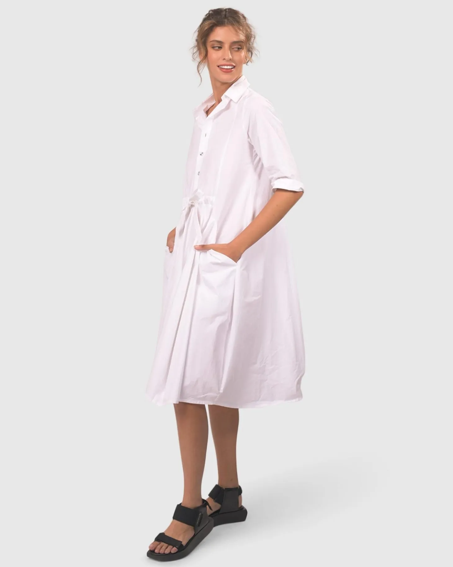 Urban Cooler Dress, White