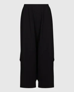 Urban Crop Harem Pants, Black