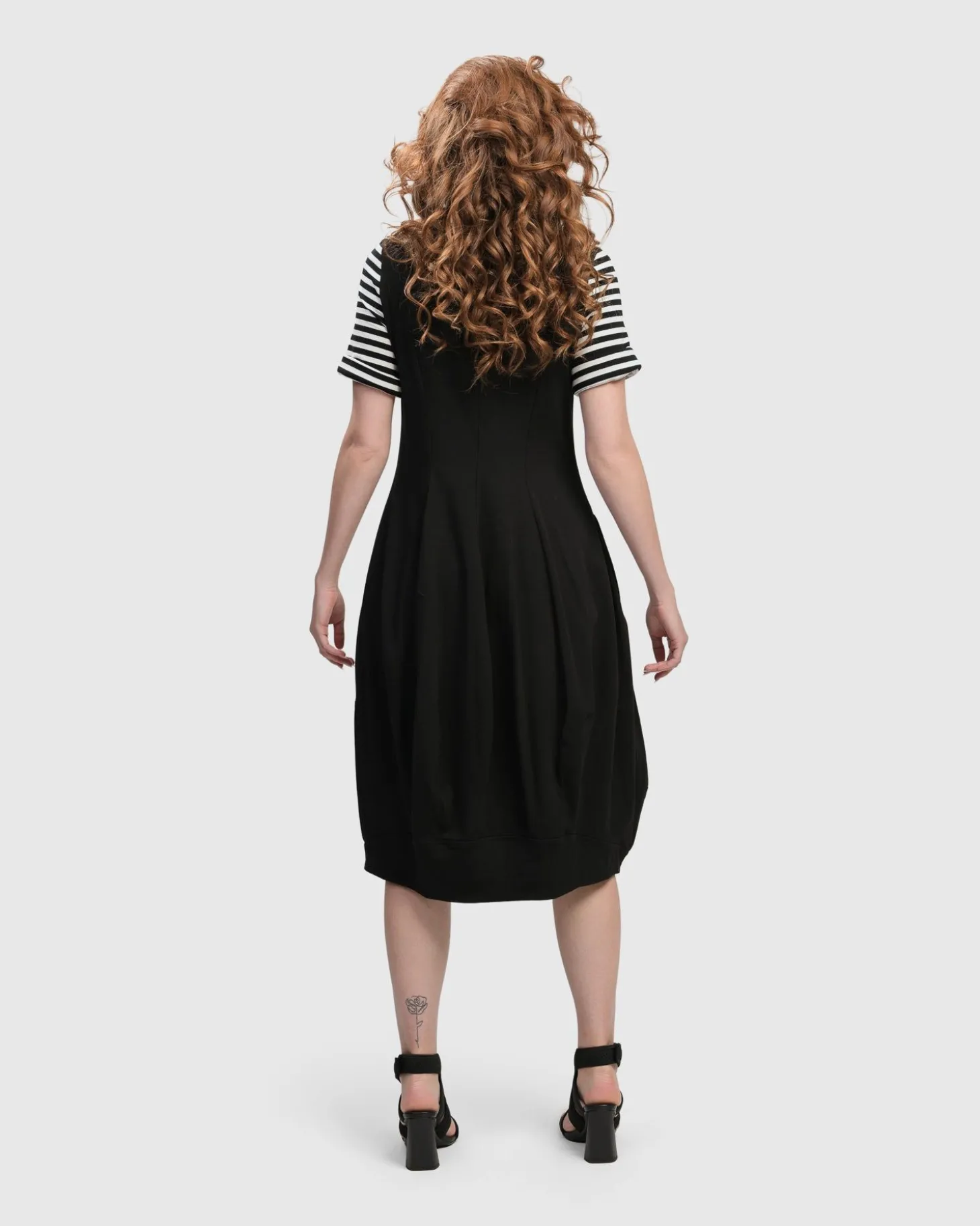 Urban Daytime Cocoon Dress, Stripes