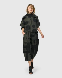 Urban Dots Kiku Cape Jacket, Khaki
