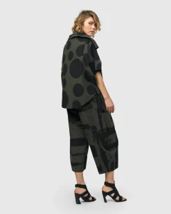 Urban Dots Kiku Cape Jacket, Khaki