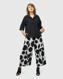 Urban Fran A-Line Blouse, Black