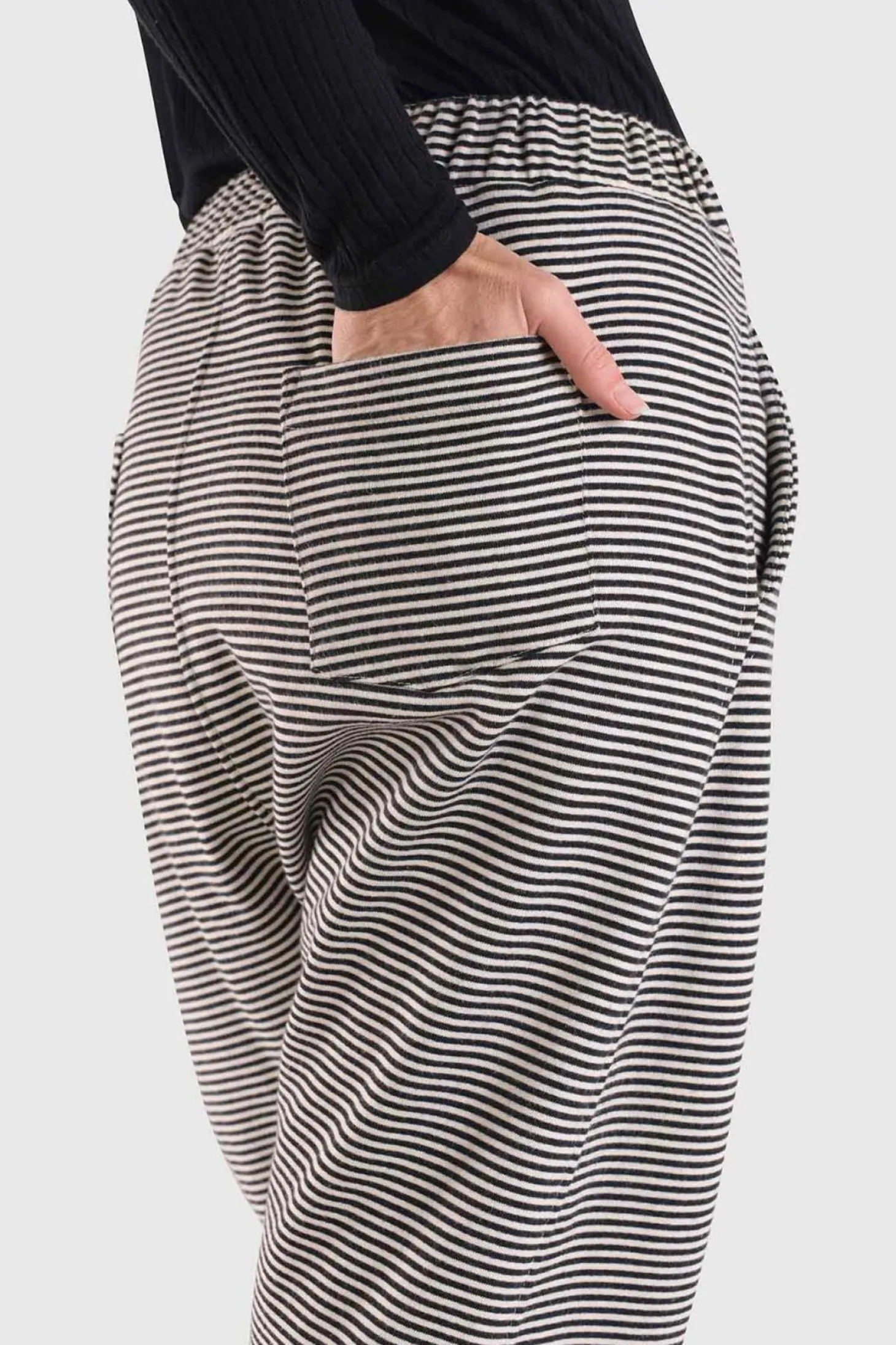 Urban French Terry Trousers, Stripe