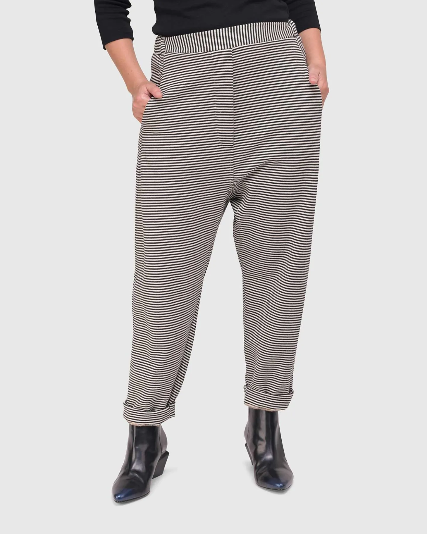 Urban French Terry Trousers, Stripe