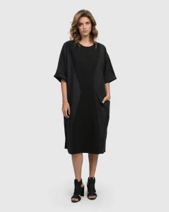 Urban Gramercy Oversized Dress, Black