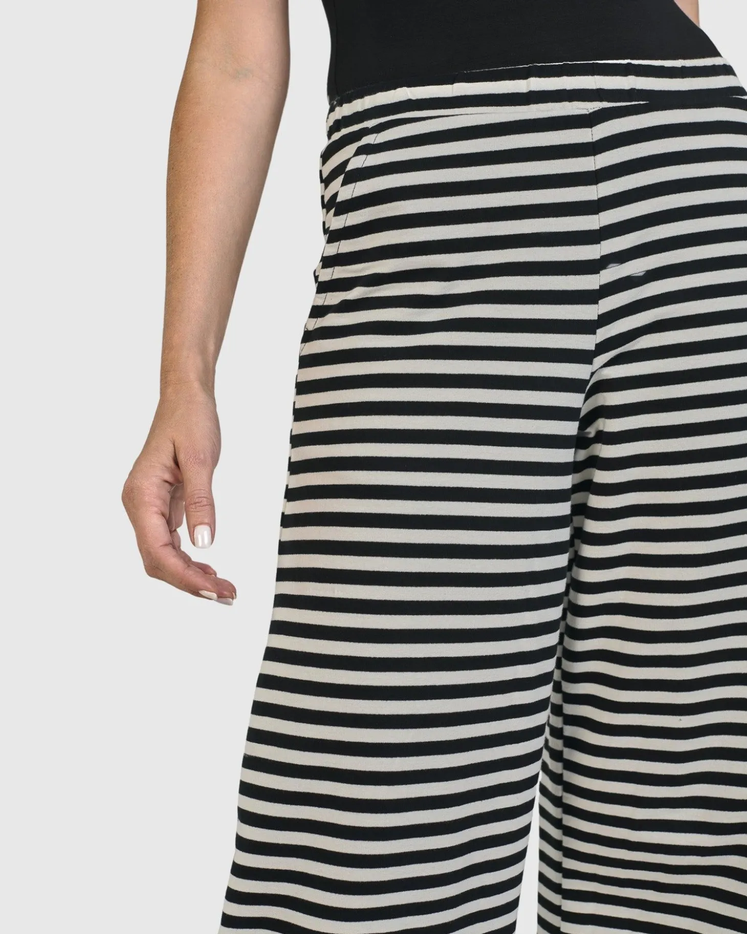 Urban Greenwich Striped Pants, Black