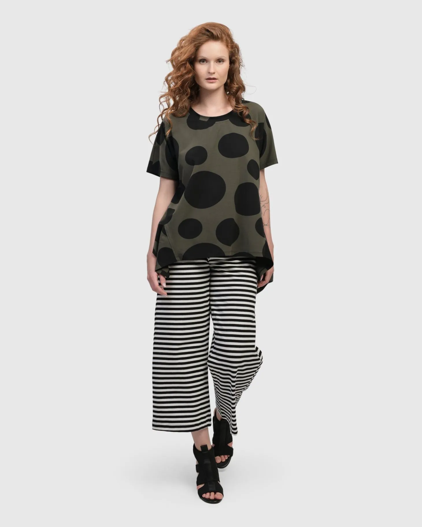Urban Greenwich Striped Pants, Black