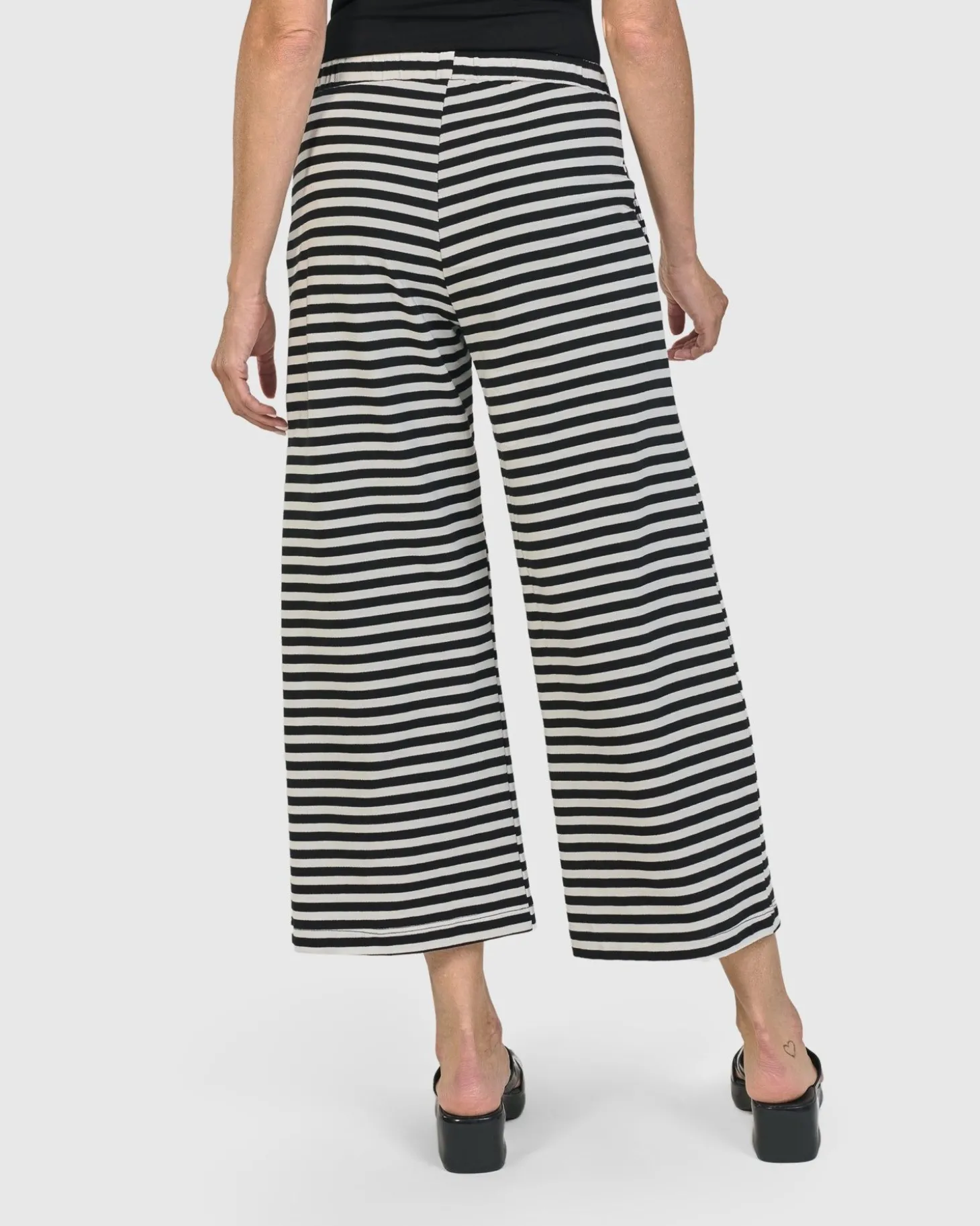 Urban Greenwich Striped Pants, Black