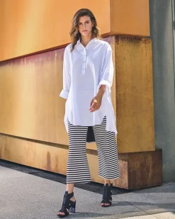 Urban Greenwich Striped Pants, Black