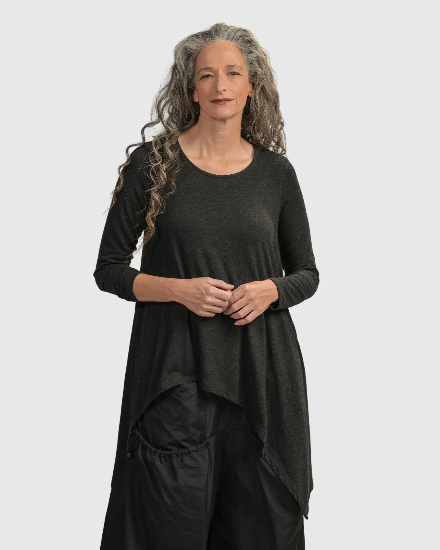 Urban Hi-Lo Top, Charcoal