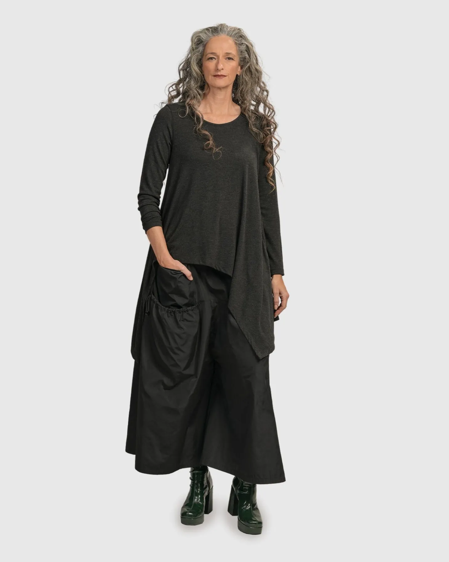 Urban Hi-Lo Top, Charcoal
