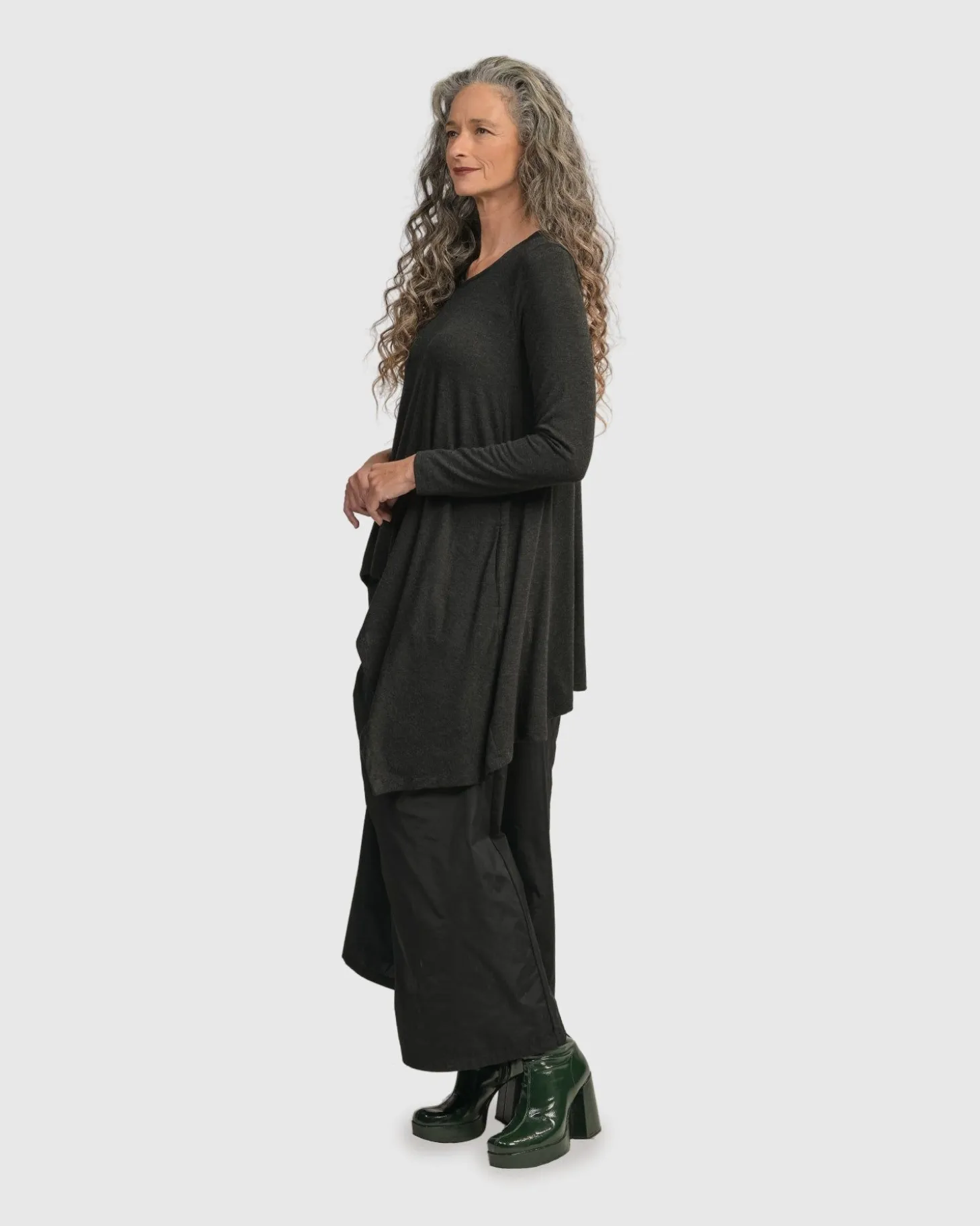 Urban Hi-Lo Top, Charcoal